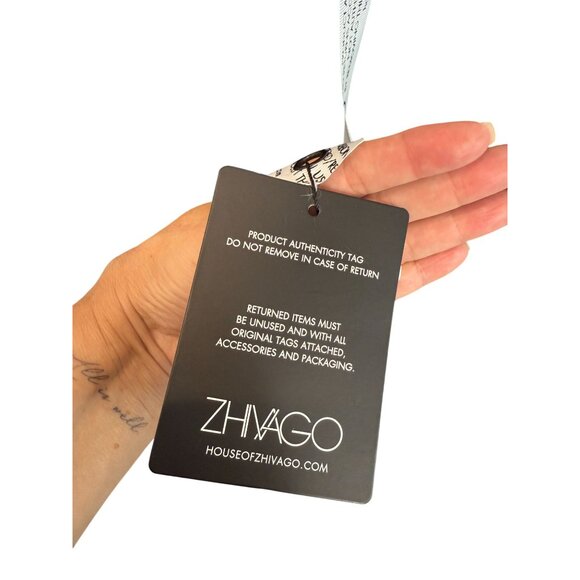 Zhivago An Angel is Love Beaded Black Playsuit Romper NWT - Size 2 - Picture 12 of 12